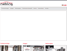 Tablet Screenshot of niebling-form.com